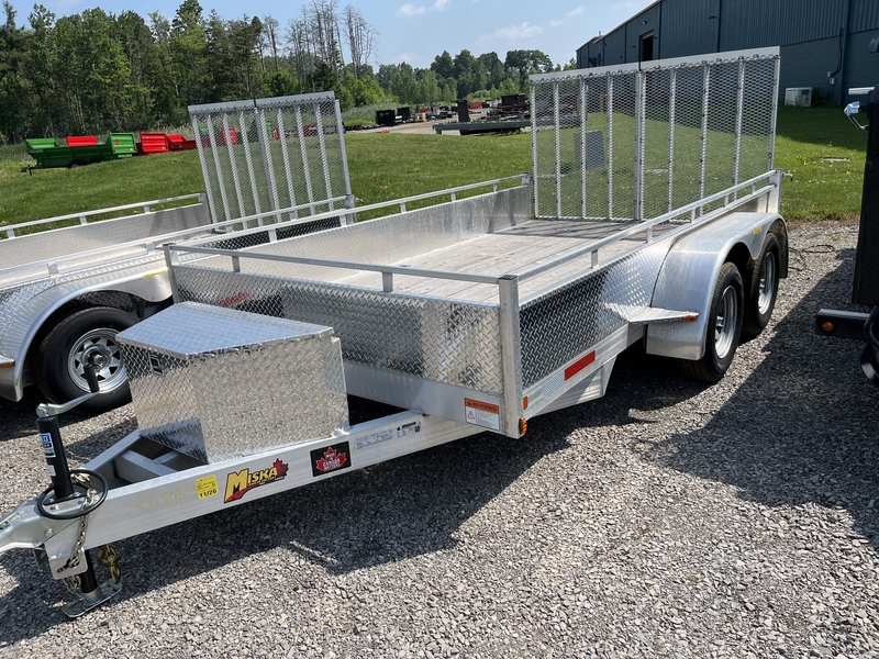 2026 Miska Silver Bullet 12' Aluminum Landscape Trailer
